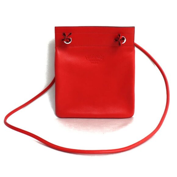HERMES Red Shoulder Bag - Picture 1 of 6